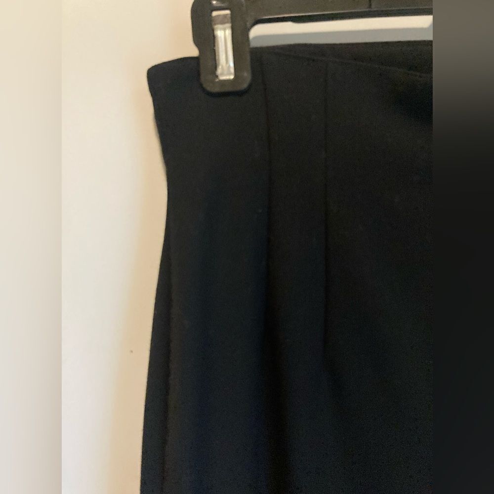 Escada High Waisted Black Wool Pencil Skirt Classic EU Sz 38